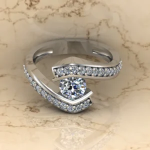 01_110b0cd6-c8de-4efe-b05c-9b1c8d3dd499_600x600 Round Moissanite Solitaire Diamond Vintage Engagement Ring, Moissanite Wedding Ring, Silver Moissanite Diamond Women Ring, Proposal Gold Ring For Her