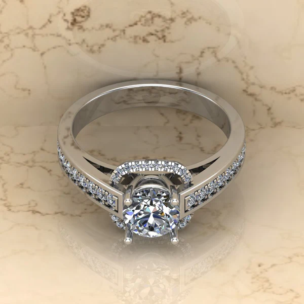 01_1d0e9de7-596b-406f-8a48-4d6100902627_600x600 Round Moissanite Halo Diamond Vintage Engagement Ring, Moissanite Wedding Ring, Silver Moissanite Diamond Women Ring, Proposal Gold Ring For Her