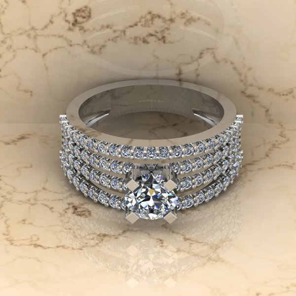 Round Moissanite Solitaire Diamond Vintage Engagement Ring, Moissanite Wedding Ring, Silver Moissanite Diamond Women Ring, Proposal Gold Ring For Her