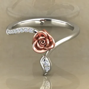 01_1f2a9ae1-700c-4fc4-bdd3-9401d0b0817d_600x600 Round Moissanite Diamond Rose Shape Engagement Ring, Moissanite Diamond Engagement Ring, Sterling Silver Wedding Ring For Bridal, Solid Gold Anniversary Ring Gift For Her