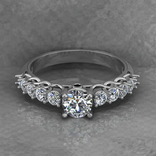 01_27f36388-bb65-41ea-af3f-9b88af53365d_600x600 Round Moissanite Solitaire Diamond Vintage Engagement Ring, Moissanite Wedding Ring, Silver Moissanite Diamond Women Ring, Proposal Gold Ring For Her