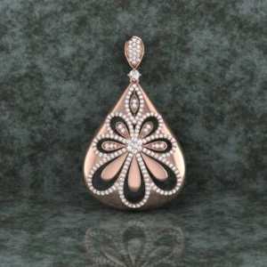 Round Diamond Sterling Silver Solitaire Women Pendant, Moissanite Diamond Pendant, Moissanite Women Pendant, Anniversary Gift Pendant, Engagement Gift Women Pendant