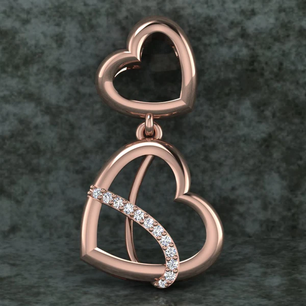 Round Diamond Sterling Silver Solitaire Women Pendant, Moissanite Diamond Pendant, Moissanite Women Pendant, Anniversary Gift Pendant, Engagement Gift Women Pendant