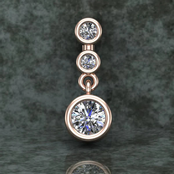 Round Diamond Sterling Silver Solitaire Women Pendant, Moissanite Diamond Pendant, Moissanite Women Pendant, Anniversary Gift Pendant, Engagement Gift Women Pendant