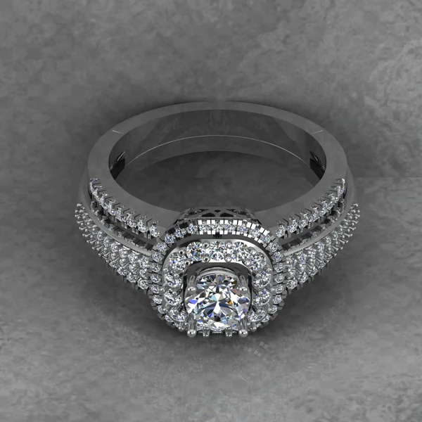 Round Cut Moissanite Double Halo Diamond Vintage Engagement Ring, Moissanite Wedding Ring, Silver Moissanite Diamond Women Ring, Proposal Gold Ring For Her