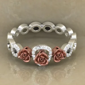 01_531113a9-b882-4d0a-80f6-42e5e6636067_600x600 Round Moissanite Diamond Rose Shape Engagement Ring, Moissanite Diamond Engagement Ring, Sterling Silver Wedding Ring For Bridal, Solid Gold Anniversary Ring Gift For Her