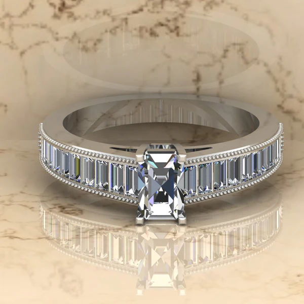 01_53d6e978-3ad4-4c6f-82be-80dddd356394_600x600 Emerald Moissanite Solitaire Diamond Vintage Engagement Ring, Moissanite Wedding Ring, Silver Moissanite Diamond Women Ring, Proposal Gold Ring For Her