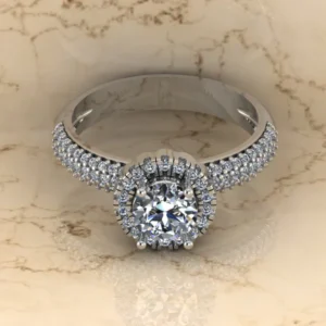 01_6e4e6485-a592-4a87-b90f-1d1997e92aa2_600x600 Round Moissanite Halo Diamond Vintage Engagement Ring, Moissanite Wedding Ring, Silver Moissanite Diamond Women Ring, Proposal Gold Ring For Her