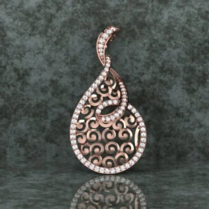 Round Diamond Sterling Silver Solitaire Women Pendant, Moissanite Diamond Pendant, Moissanite Women Pendant, Anniversary Gift Pendant, Engagement Gift Women Pendant