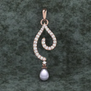 Round Diamond Sterling Silver Solitaire Women Pendant, Moissanite Diamond Pendant, Moissanite Women Pendant, Anniversary Gift Pendant, Engagement Gift Women Pendant