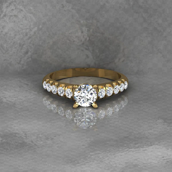 Round Moissanite Solitaire Diamond Vintage Engagement Ring, Moissanite Wedding Ring, Silver Moissanite Diamond Women Ring, Proposal Gold Ring For Her