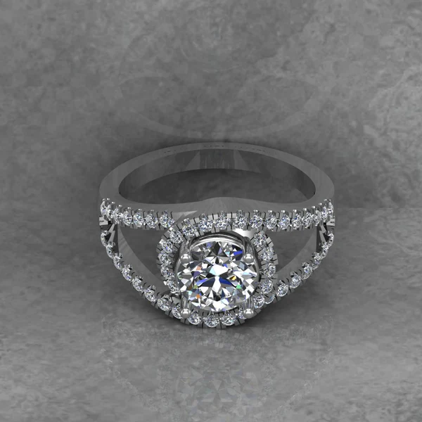 Round Moissanite Halo Diamond Vintage Engagement Ring, Moissanite Wedding Ring, Silver Moissanite Diamond Women Ring, Proposal Gold Ring For Her