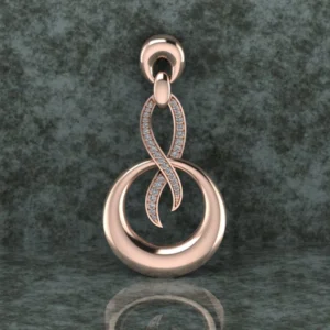 Round Diamond Sterling Silver Solitaire Women Pendant, Moissanite Diamond Pendant, Moissanite Women Pendant, Anniversary Gift Pendant, Engagement Gift Women Pendant