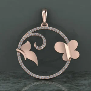 Round Diamond Sterling Silver Solitaire Women Pendant, Moissanite Diamond Pendant, Moissanite Women Pendant, Anniversary Gift Pendant, Engagement Gift Women Pendant