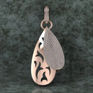 Round Diamond Sterling Silver Solitaire Women Pendant, Moissanite Diamond Pendant, Moissanite Women Pendant, Anniversary Gift Pendant, Engagement Gift Women Pendant