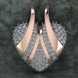 Round Diamond Sterling Silver Solitaire Women Pendant, Moissanite Diamond Pendant, Moissanite Women Pendant, Anniversary Gift Pendant, Engagement Gift Women Pendant