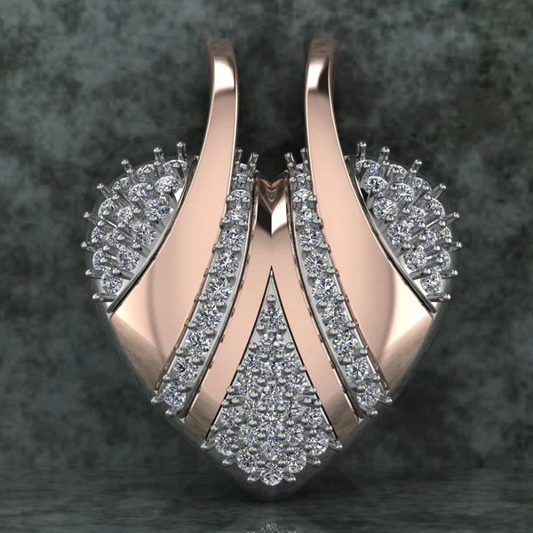 Round Diamond Sterling Silver Solitaire Women Pendant, Moissanite Diamond Pendant, Moissanite Women Pendant, Anniversary Gift Pendant, Engagement Gift Women Pendant