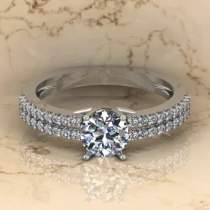 01_c4c95902-1922-4b46-949f-2e9d58fafaa6_600x600 Round Moissanite Solitaire Diamond Vintage Engagement Ring, Moissanite Wedding Ring, Silver Moissanite Diamond Women Ring, Proposal Gold Ring For Her