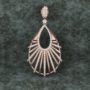 Round Diamond Sterling Silver Solitaire Women Pendant, Moissanite Diamond Pendant, Moissanite Women Pendant, Anniversary Gift Pendant, Engagement Gift Women Pendant