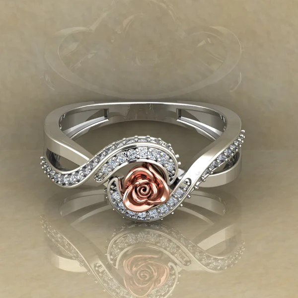 01_d377c219-3fef-4769-885d-0381419c4f56_600x600 Round Moissanite Diamond Rose Shape Engagement Ring, Moissanite Diamond Engagement Ring, Sterling Silver Wedding Ring For Bridal, Solid Gold Anniversary Ring Gift For Her