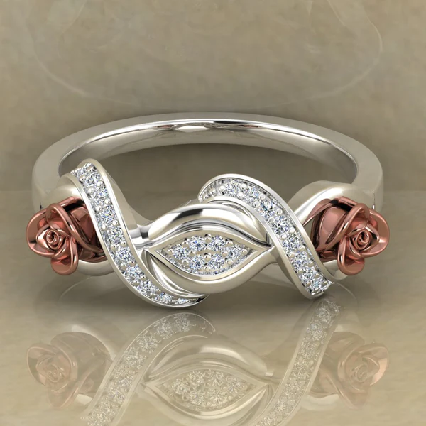 01_db32a7a1-24f5-4522-b176-6dc75f6f0148_600x600 Round Moissanite Diamond Rose Shape Engagement Ring, Moissanite Diamond Engagement Ring, Sterling Silver Wedding Ring For Bridal, Solid Gold Anniversary Ring Gift For Her