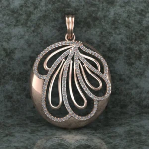 Round Diamond Sterling Silver Solitaire Women Pendant, Moissanite Diamond Pendant, Moissanite Women Pendant, Anniversary Gift Pendant, Engagement Gift Women Pendant