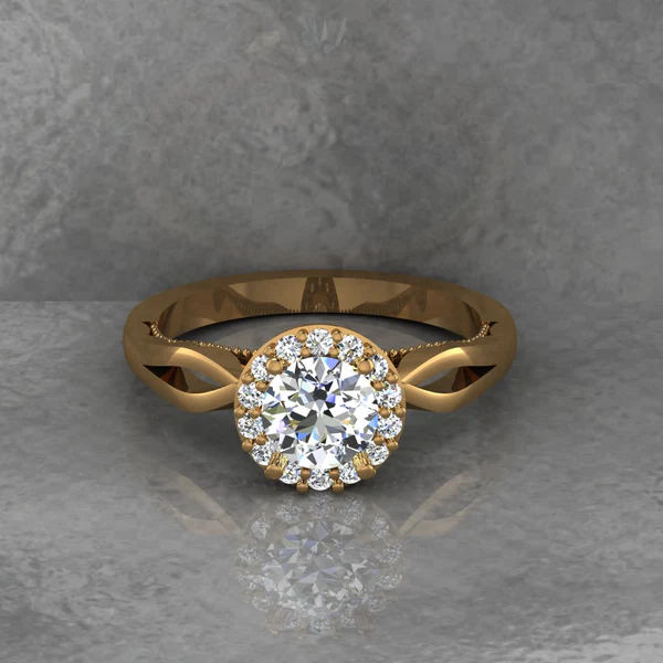 Round Moissanite Solitaire Diamond Vintage Engagement Ring, Moissanite Wedding Ring, Silver Moissanite Diamond Women Ring, Proposal Gold Ring For Her