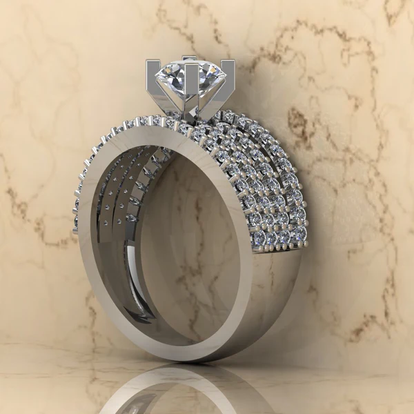 Round Moissanite Solitaire Diamond Vintage Engagement Ring, Moissanite Wedding Ring, Silver Moissanite Diamond Women Ring, Proposal Gold Ring For Her