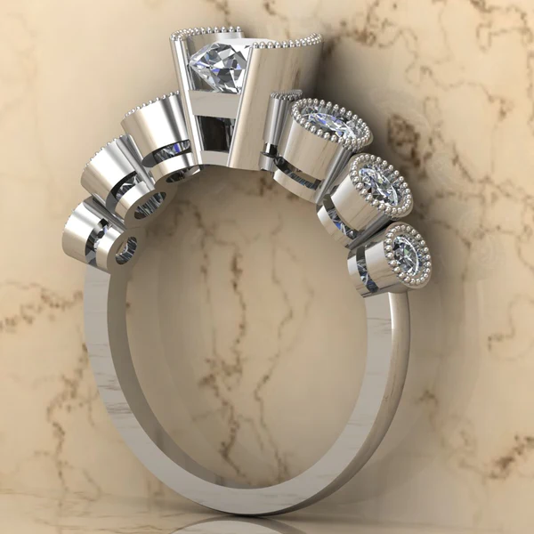 Round Moissanite Solitaire Diamond Vintage Engagement Ring, Moissanite Wedding Ring, Silver Moissanite Diamond Women Ring, Proposal Gold Ring For Her