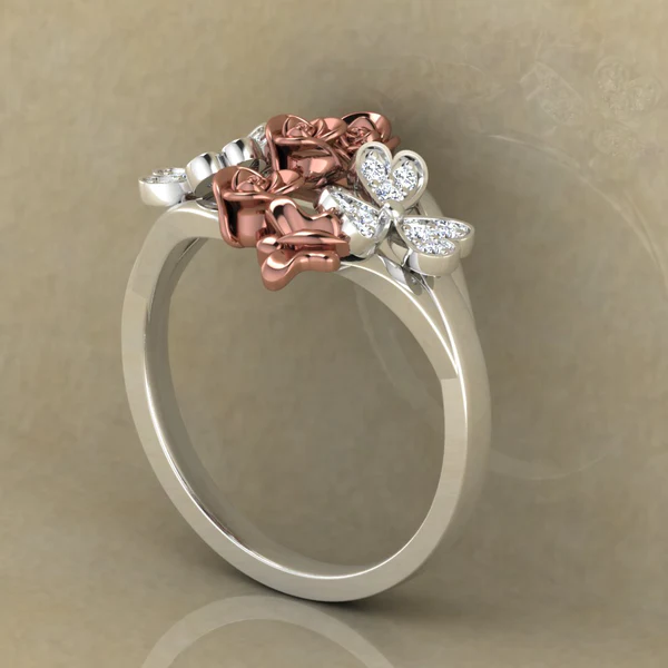 02_33050789-01c8-4e3c-970b-43479537bfca_600x600 Round Moissanite Diamond Rose Shape Engagement Ring, Moissanite Diamond Engagement Ring, Sterling Silver Wedding Ring For Bridal, Solid Gold Anniversary Ring Gift For Her