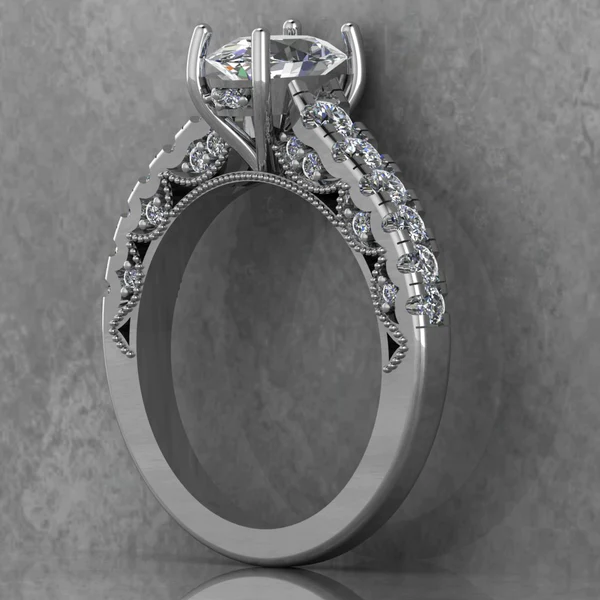 Oval Cut Moissanite Solitaire Diamond Vintage Engagement Ring, Moissanite Wedding Ring, Silver Moissanite Diamond Women Ring, Proposal Gold Ring For Her