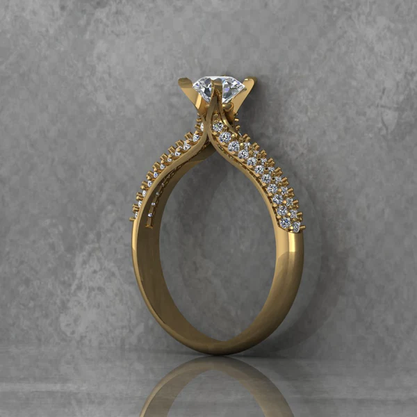 Round Moissanite Solitaire Diamond Vintage Engagement Ring, Moissanite Wedding Ring, Silver Moissanite Diamond Women Ring, Proposal Gold Ring For Her