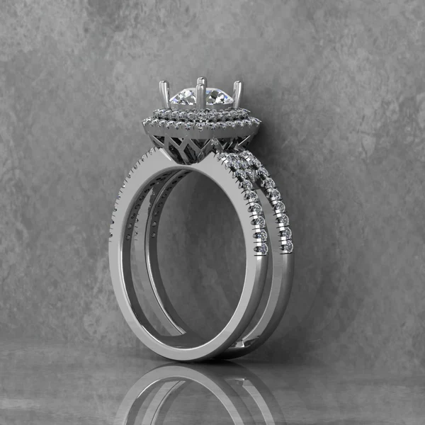 Round Moissanite Halo Diamond Vintage Engagement Ring, Moissanite Wedding Ring, Silver Moissanite Diamond Women Ring, Proposal Gold Ring For Her