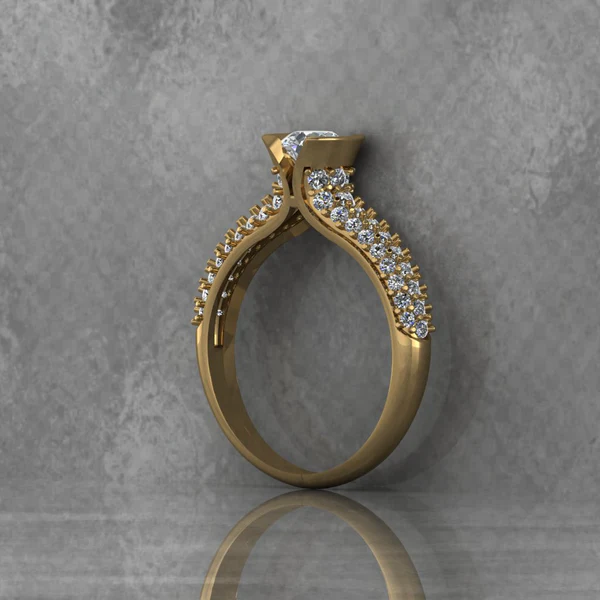 Round Moissanite Solitaire Diamond Vintage Engagement Ring, Moissanite Wedding Ring, Silver Moissanite Diamond Women Ring, Proposal Gold Ring For Her