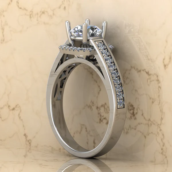 02_6a8251b0-1a8c-4064-bb51-f35670082a45_600x600 Round Moissanite Halo Diamond Vintage Engagement Ring, Moissanite Wedding Ring, Silver Moissanite Diamond Women Ring, Proposal Gold Ring For Her