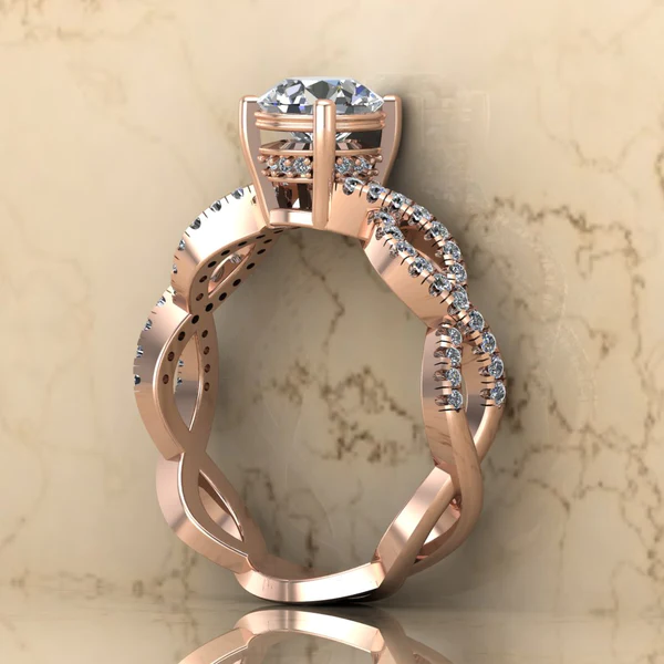 Round Cut Moissanite Solitaire Diamond Vintage Engagement Ring, Moissanite Wedding Ring, Silver Moissanite Diamond Women Ring, Proposal Gold Ring For Her