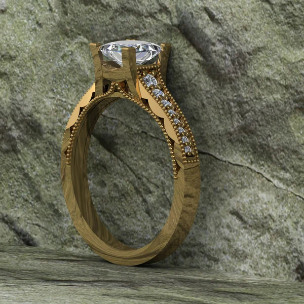 Princess Cut Moissanite Solitaire Diamond Vintage Engagement Ring, Moissanite Wedding Ring, Silver Moissanite Diamond Women Ring, Proposal Gold Ring For Her