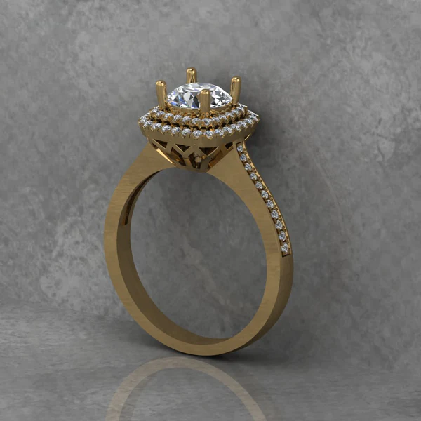 02_88a21d8f-9946-420b-a700-14945287fb59_600x600 Round Moissanite Double Halo Diamond Vintage Engagement Ring, Moissanite Wedding Ring, Silver Moissanite Diamond Women Ring, Proposal Gold Ring For Her