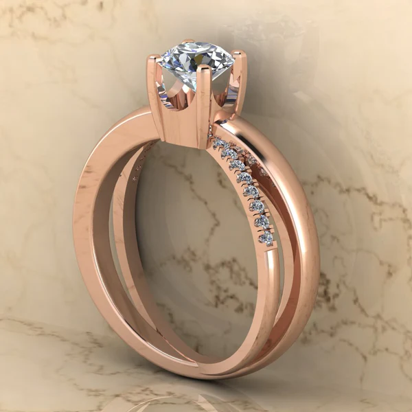 Round Cut Moissanite Solitaire Diamond Vintage Engagement Ring, Moissanite Wedding Ring, Silver Moissanite Diamond Women Ring, Proposal Gold Ring For Her