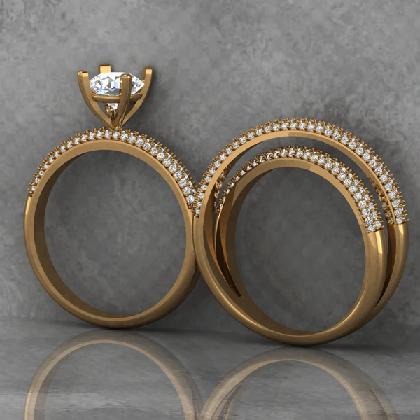 Round Moissanite Solitaire Diamond Vintage Engagement Ring, Moissanite Wedding Ring, Silver Moissanite Diamond Women Ring, Proposal Gold Ring For Her