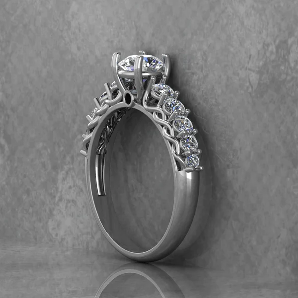 02_9f1baf4c-6e41-4e09-8595-da535c8445ac_600x600 Round Moissanite Solitaire Diamond Vintage Engagement Ring, Moissanite Wedding Ring, Silver Moissanite Diamond Women Ring, Proposal Gold Ring For Her