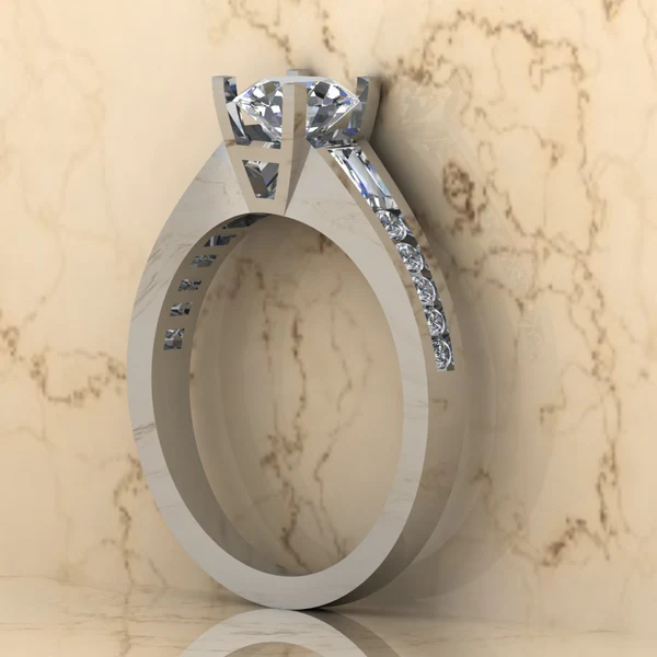 Round Moissanite Solitaire Diamond Vintage Engagement Ring, Moissanite Wedding Ring, Silver Moissanite Diamond Women Ring, Proposal Gold Ring For Her