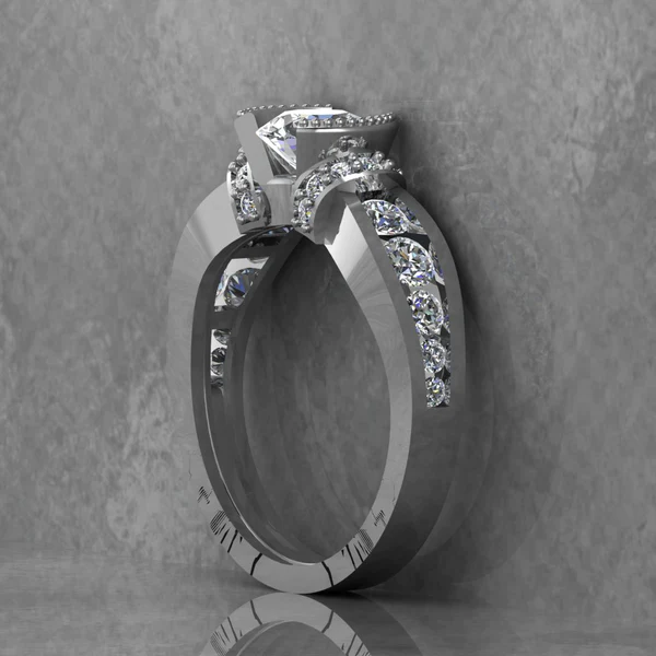 Round Moissanite Solitaire Diamond Vintage Engagement Ring, Moissanite Wedding Ring, Silver Moissanite Diamond Women Ring, Proposal Gold Ring For Her