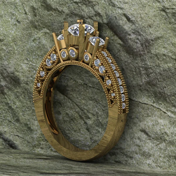 02_d16270f6-ad0c-41e8-acc8-14561e97cbbd_600x600 Round Cut Moissanite Solitaire 3 Stone Diamond Vintage Engagement Ring, Moissanite Wedding Ring, Silver Moissanite Diamond Women Ring, Proposal Gold Ring For Her