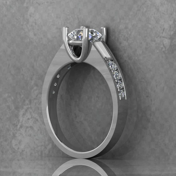 Round Moissanite Solitaire Diamond Vintage Engagement Ring, Moissanite Wedding Ring, Silver Moissanite Diamond Women Ring, Proposal Gold Ring For Her