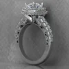 02_dfd219a3-e387-4b0d-88ae-d549c00feeed_600x600 Round Cut Moissanite Halo Diamond Vintage Engagement Ring, Moissanite Wedding Ring, Silver Moissanite Diamond Women Ring, Proposal Gold Ring For Her