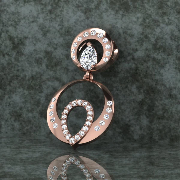 Round Diamond Sterling Silver Solitaire Women Pendant, Moissanite Diamond Pendant, Moissanite Women Pendant, Anniversary Gift Pendant, Engagement Gift Women Pendant