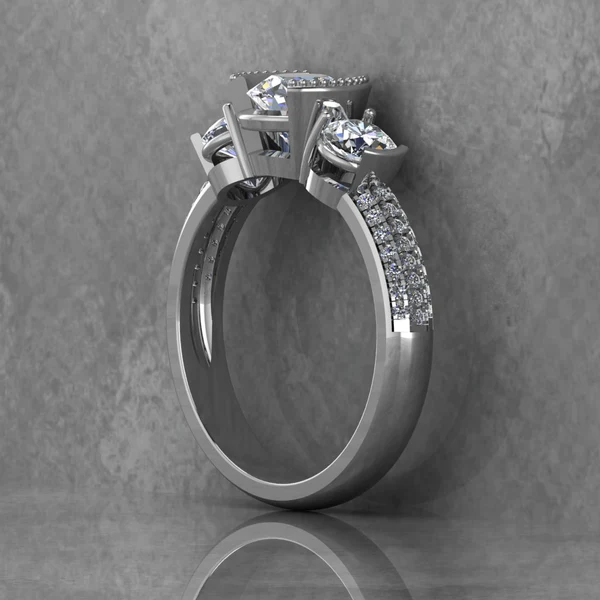 Round Moissanite Solitaire Diamond Vintage Engagement Ring, Moissanite Wedding Ring, Silver Moissanite Diamond Women Ring, Proposal Gold Ring For Her