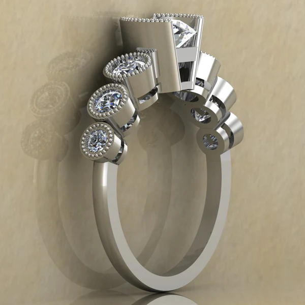 Round Cut Moissanite Solitaire Diamond Vintage Engagement Ring, Moissanite Wedding Ring, Silver Moissanite Diamond Women Ring, Proposal Gold Ring For Her