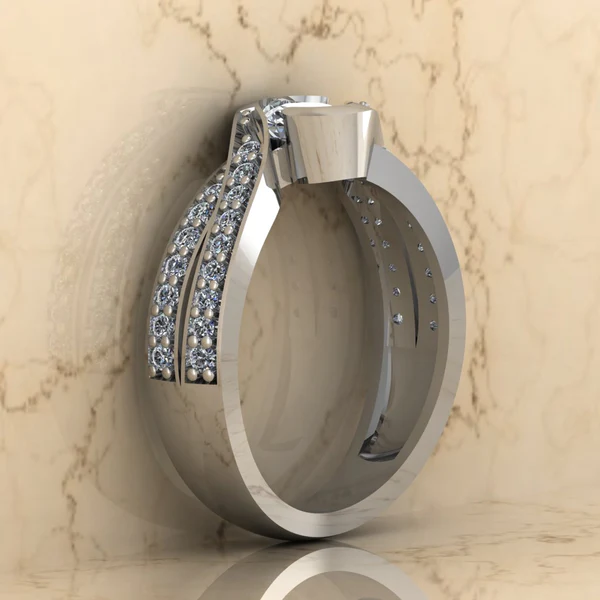 Round Moissanite Solitaire Diamond Vintage Engagement Ring, Moissanite Wedding Ring, Silver Moissanite Diamond Women Ring, Proposal Gold Ring For Her